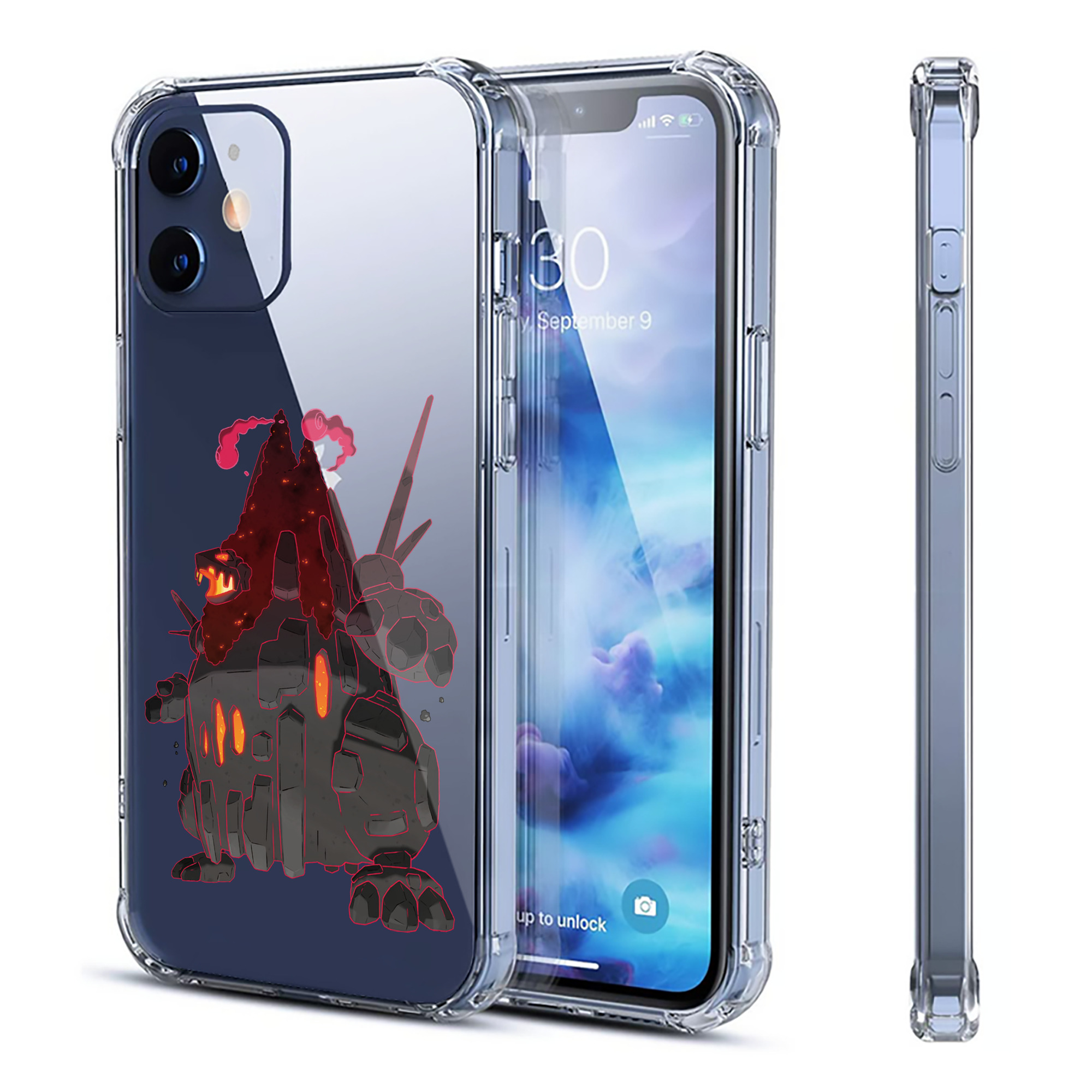 （画像用） ポケットモンスター Pokémon 【iPhone 12シリーズ対応】透明スマホケース（クリアソフトケース）